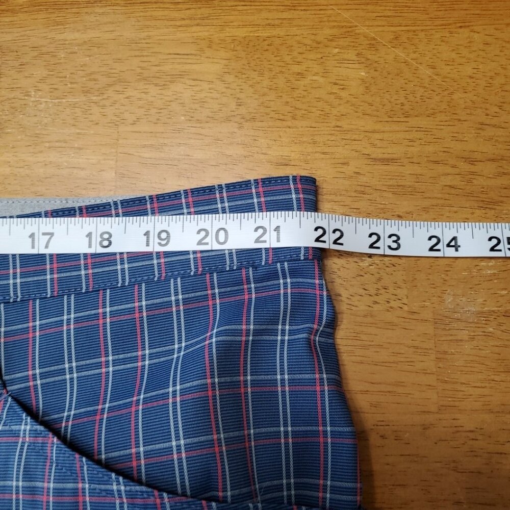 Callaway Golf Short Men's 42T Blue Plaid Performance Stretch Quick Dry PGA - Picture 5 of 11